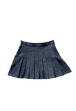 Denim Pleated Mini